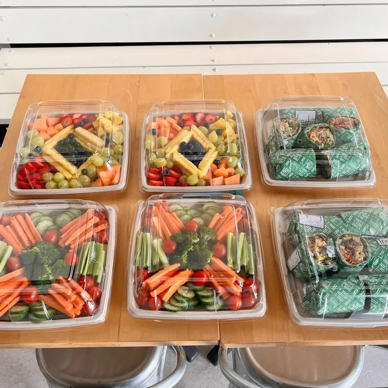 Freshii fruit and veggie platters prepared for catering